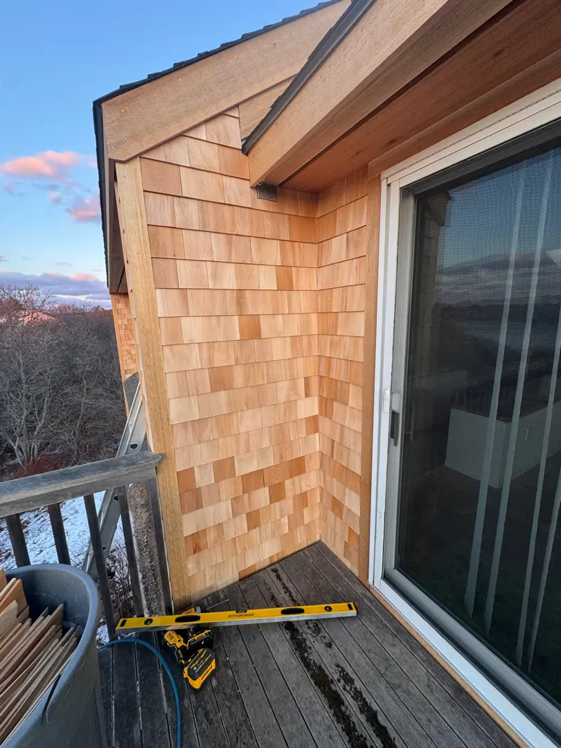 Cedar House siding project